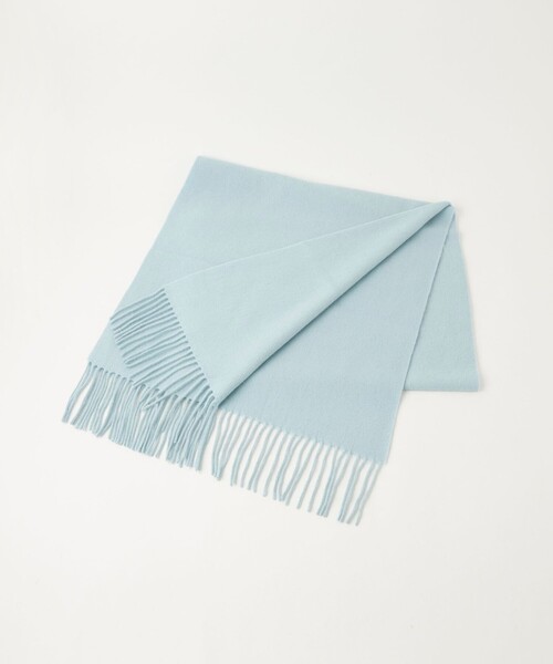 green label relaxing（グリーンレーベルリラクシング）の「ウールムジ ストール / マフラー（マフラー・レディース・ライトグレー/ダークグレー/ライトピンク/ライトブルー/オフホワイト・FREE）」の19枚目の写真