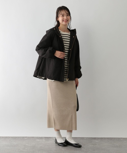 GLOBAL WORK Smile Seed Store(グローバルワーク スマイルシードストア)の「エアサーマルフードブルゾン/116026(ブルゾン・レディース・アイボリー/ブラック・SMALL/LARGE/X-LARGE/MEDIUM)」の8枚目の写真