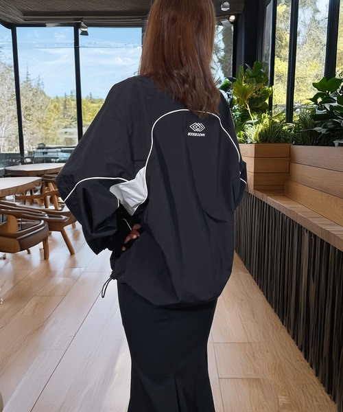 セール】萌え袖 バルーンスリーブ ナイロン タスラン プルオーバー