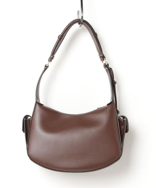 GANNI（ガニー）の「GANNI SWING Shoulder Bag ガニー スイング ショルダーバッグ（ハンドバッグ・レディース・ダークブラウン・FREE）」の2枚目の写真