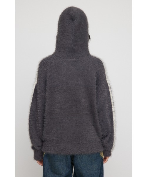LAGUA GEM(ラグアジェム)の「SIDE LINE HOODIE ニット(ニット/セーター・レディース・チャコールグレー/ブラック/ライトグレー・FREE)」の13枚目の写真
