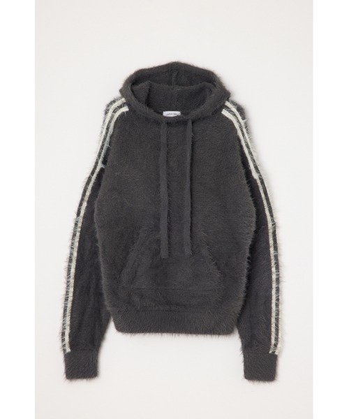 LAGUA GEM(ラグアジェム)の「SIDE LINE HOODIE ニット(ニット/セーター・レディース・チャコールグレー/ブラック/ライトグレー・FREE)」の17枚目の写真