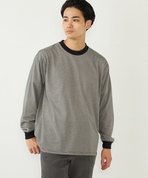 SHIPS Colors:CAVE(R) ボーダー ロングスリーブ TEE
