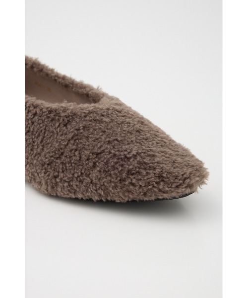 SHEL'TTER ORIGINAL（シェルターオリジナル）の「ファーフラットシューズ（スニーカー・レディース・アイボリー/ライトブルー/チャコールグレー・37/38/36）」の7枚目の写真