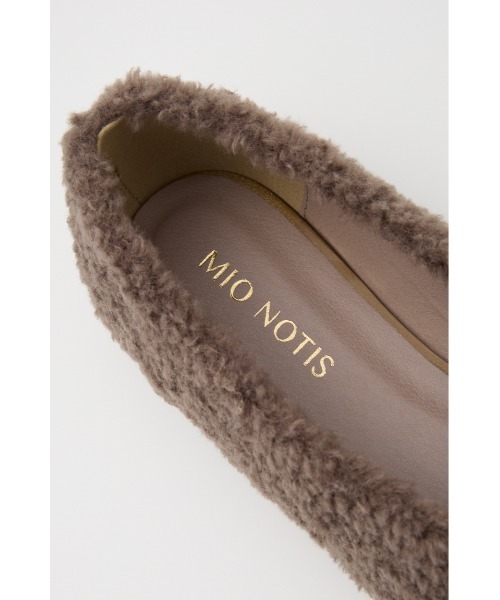 SHEL'TTER ORIGINAL（シェルターオリジナル）の「ファーフラットシューズ（スニーカー・レディース・アイボリー/ライトブルー/チャコールグレー・37/38/36）」の9枚目の写真