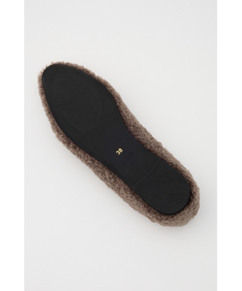 SHEL'TTER ORIGINAL（シェルターオリジナル）の「ファーフラットシューズ（スニーカー・レディース・アイボリー/ライトブルー/チャコールグレー・37/38/36）」の10枚目の写真