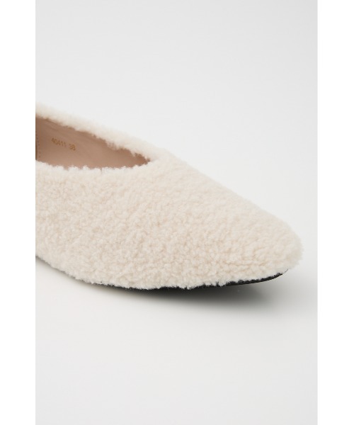 SHEL'TTER ORIGINAL（シェルターオリジナル）の「ファーフラットシューズ（スニーカー・レディース・アイボリー/ライトブルー/チャコールグレー・37/38/36）」の15枚目の写真