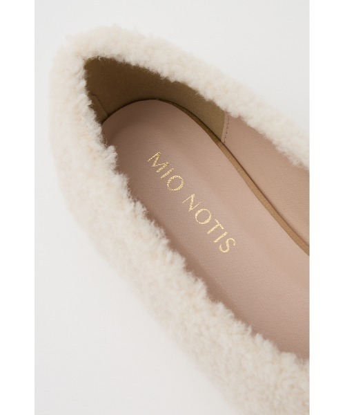 SHEL'TTER ORIGINAL（シェルターオリジナル）の「ファーフラットシューズ（スニーカー・レディース・アイボリー/ライトブルー/チャコールグレー・37/38/36）」の17枚目の写真