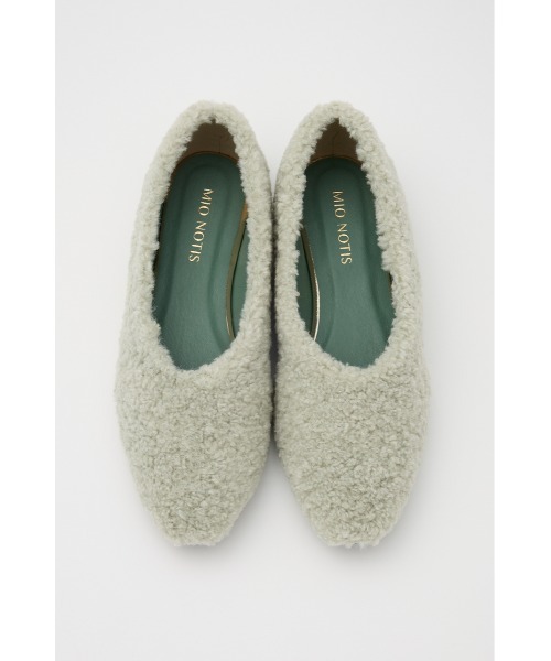 SHEL'TTER ORIGINAL（シェルターオリジナル）の「ファーフラットシューズ（スニーカー・レディース・アイボリー/ライトブルー/チャコールグレー・37/38/36）」の20枚目の写真