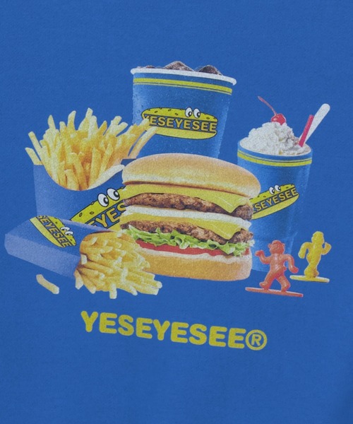 さらに100円引き◆YESEYESEE◆Y.E.S Burger Set Sweatshirt MUSINSA公式 | YESEYESEE Y.E.S Burger Set Sweatshirt Blue