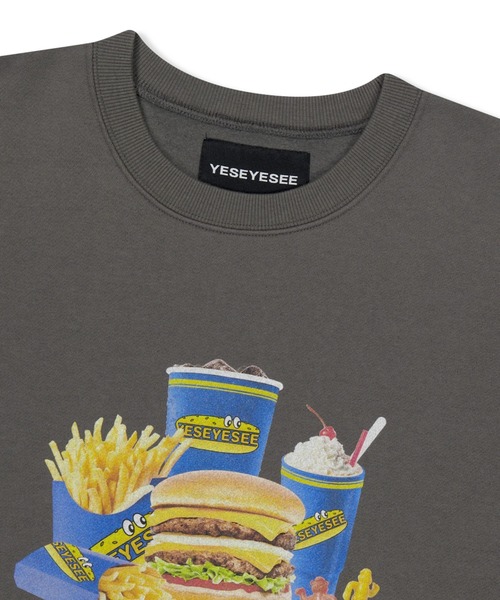 セール】Y.E.S Burger Set Sweatshirt（スウェット）｜YESEYESEE