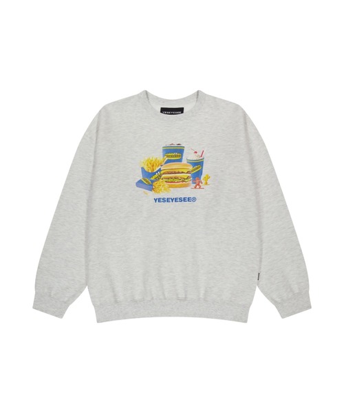 セール】Y.E.S Burger Set Sweatshirt（スウェット）｜YESEYESEE
