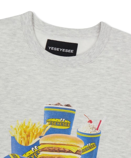 セール】Y.E.S Burger Set Sweatshirt（スウェット）｜YESEYESEE