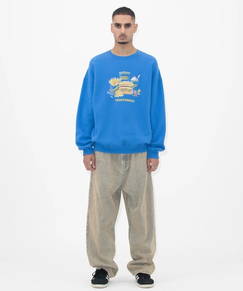 セール】Y.E.S Burger Set Sweatshirt（スウェット）｜YESEYESEE