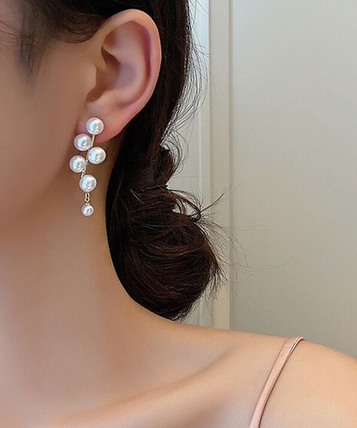 Lace Ladies(レースレディース)の「パール モチーフ バラエティ デザイン ピアス(ピアス(両耳用)・レディース・ゴールド系5/シルバー系3/ゴールド系2/ゴールド系4/シルバー系1/ゴールド系1/ゴールド系3・FREE)」の8枚目の写真