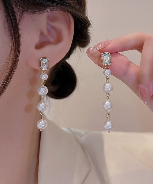 Lace Ladies(レースレディース)の「パール モチーフ バラエティ デザイン ピアス(ピアス(両耳用)・レディース・ゴールド系5/シルバー系3/ゴールド系2/ゴールド系4/シルバー系1/ゴールド系1/ゴールド系3・FREE)」の15枚目の写真