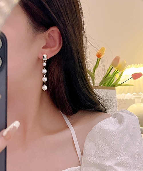 Lace Ladies(レースレディース)の「パール モチーフ バラエティ デザイン ピアス(ピアス(両耳用)・レディース・ゴールド系5/シルバー系3/ゴールド系2/ゴールド系4/シルバー系1/ゴールド系1/ゴールド系3・FREE)」の16枚目の写真