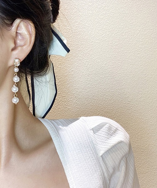 Lace Ladies(レースレディース)の「パール モチーフ バラエティ デザイン ピアス(ピアス(両耳用)・レディース・ゴールド系5/シルバー系3/ゴールド系2/ゴールド系4/シルバー系1/ゴールド系1/ゴールド系3・FREE)」の17枚目の写真