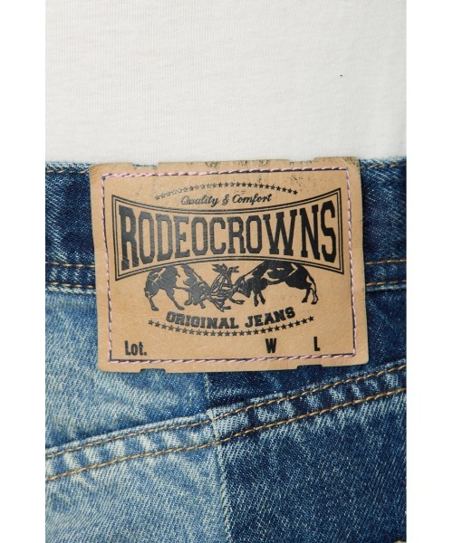 RODEO CROWNS WIDE BOWL(ロデオクラウンズワイドボウル)の「デニムハーフパンツ(デニムパンツ・レディース・ブルー系その他/ブラック・MEDIUM/SMALL)」の20枚目の写真