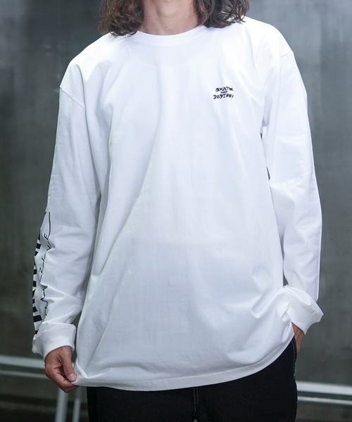 THRASHER(スラッシャー)の「THRASHERSKATE AND DESTROY emb L/S T-SHIRTS/スラッシャーリラックスシルエットブランドロゴスリーブプリント長袖Tシャツ(Tシャツ/カットソー・メンズ・ブラック/ホワイト・LARGE/MEDIUM/XX-LARGE/X-LARGE)」の10枚目の写真