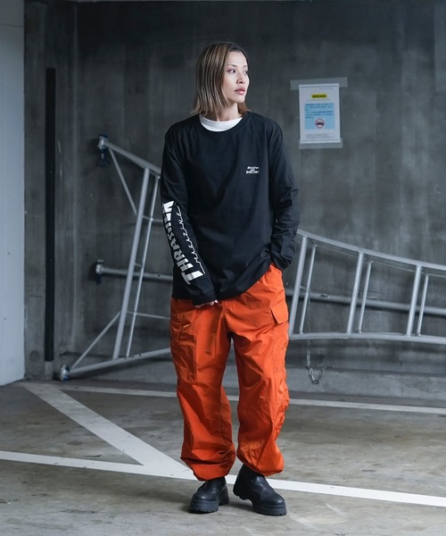 THRASHER(スラッシャー)の「THRASHERSKATE AND DESTROY emb L/S T-SHIRTS/スラッシャーリラックスシルエットブランドロゴスリーブプリント長袖Tシャツ(Tシャツ/カットソー・メンズ・ブラック/ホワイト・LARGE/MEDIUM/XX-LARGE/X-LARGE)」の17枚目の写真