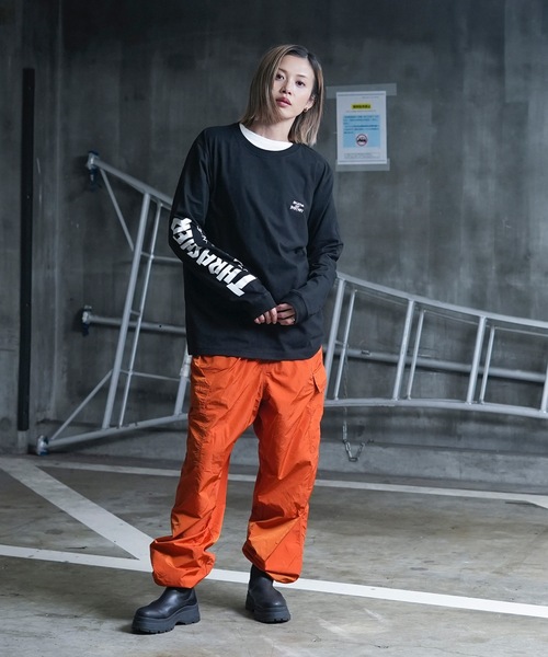 THRASHER(スラッシャー)の「THRASHERSKATE AND DESTROY emb L/S T-SHIRTS/スラッシャーリラックスシルエットブランドロゴスリーブプリント長袖Tシャツ(Tシャツ/カットソー・メンズ・ブラック/ホワイト・LARGE/MEDIUM/XX-LARGE/X-LARGE)」の18枚目の写真
