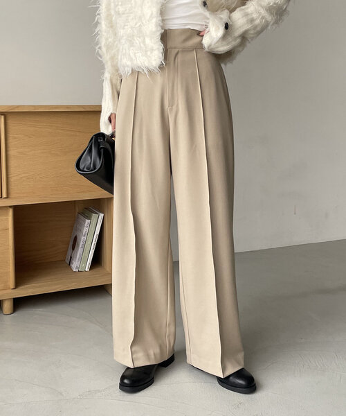 CAPRICIEUX LE'MAGE(カプリシューレマージュ)の「【低身長サイズあり】サイドベルトストレートパンツ(その他パンツ・レディース・ブラック/ベージュ/ホワイト系その他・38/36/PS)」の17枚目の写真