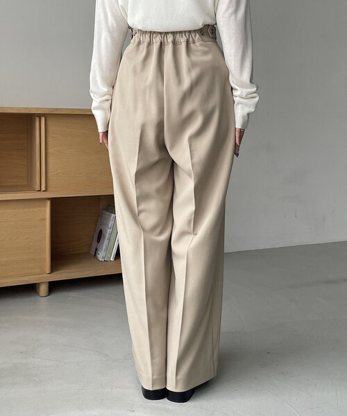 CAPRICIEUX LE'MAGE(カプリシューレマージュ)の「【低身長サイズあり】サイドベルトストレートパンツ(その他パンツ・レディース・ブラック/ベージュ/ホワイト系その他・38/36/PS)」の8枚目の写真