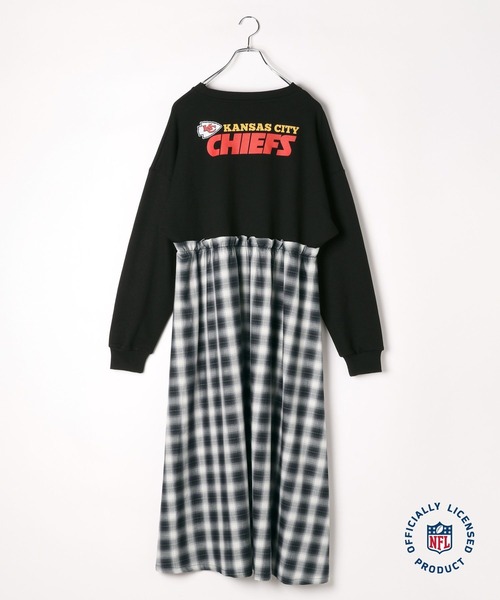 LEPSIM（レプシィム）の「【NFL】ドッキングワンピース　146059（ワンピース・レディース・ネイビー/グレー系その他/ブラック・FREE）」の13枚目の写真