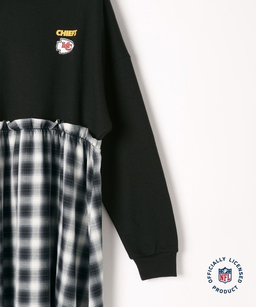 LEPSIM（レプシィム）の「【NFL】ドッキングワンピース　146059（ワンピース・レディース・ネイビー/グレー系その他/ブラック・FREE）」の8枚目の写真