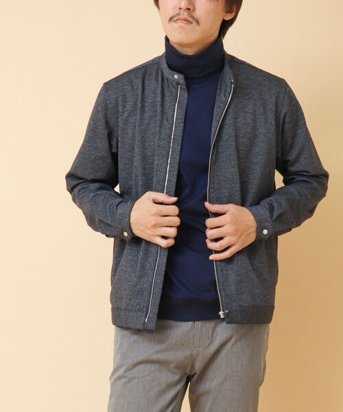 NOLLEY’S(ノーリーズ)の「ACTIVE SETTER 2WAYストレッチ シングルライダースシャツ(ブルゾン・メンズ・グレー/ブルー/ネイビー・XL/L/M/S)」の5枚目の写真