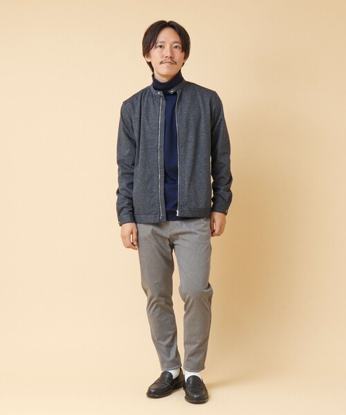 NOLLEY’S(ノーリーズ)の「ACTIVE SETTER 2WAYストレッチ シングルライダースシャツ(ブルゾン・メンズ・グレー/ブルー/ネイビー・XL/L/M/S)」の12枚目の写真