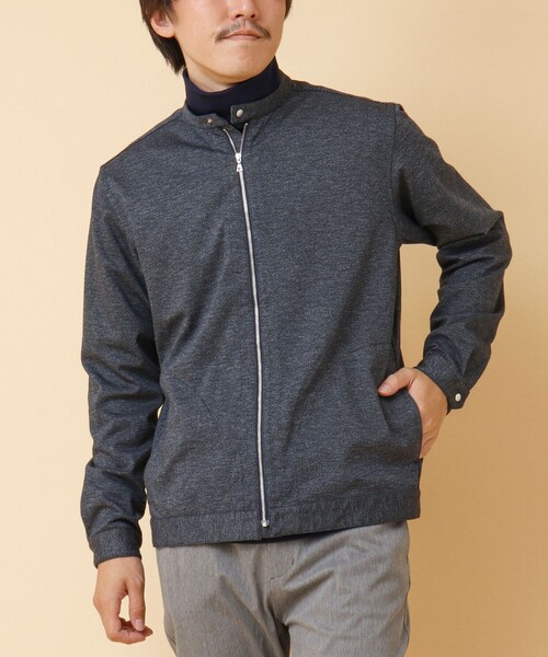 NOLLEY’S(ノーリーズ)の「ACTIVE SETTER 2WAYストレッチ シングルライダースシャツ(ブルゾン・メンズ・グレー/ブルー/ネイビー・XL/L/M/S)」の13枚目の写真