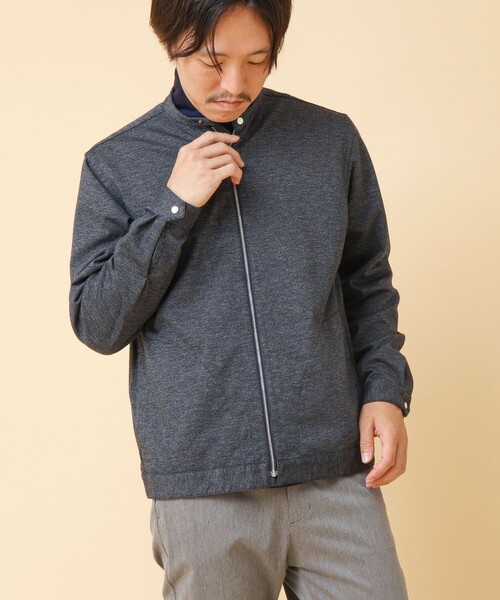 NOLLEY’S(ノーリーズ)の「ACTIVE SETTER 2WAYストレッチ シングルライダースシャツ(ブルゾン・メンズ・グレー/ブルー/ネイビー・XL/L/M/S)」の14枚目の写真