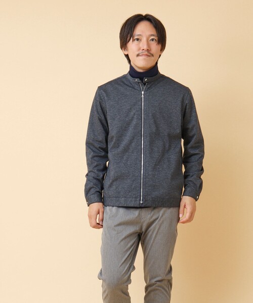 NOLLEY’S(ノーリーズ)の「ACTIVE SETTER 2WAYストレッチ シングルライダースシャツ(ブルゾン・メンズ・グレー/ブルー/ネイビー・XL/L/M/S)」の18枚目の写真