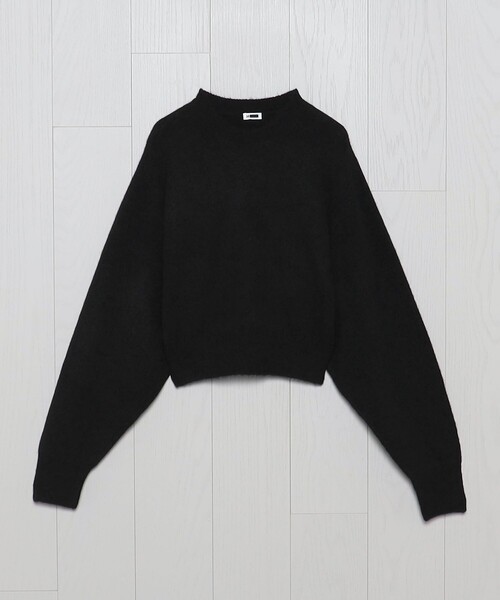 H　BEAUTY&YOUTH UNITED ARROWS（エイチビューティーアンドユースユナイテッドアローズ）の「＜H＞モッサ ドルマンスリーブ ニットプルオーバー（ニット/セーター・レディース・ブラック/ライトブルー・FREE）」の11枚目の写真