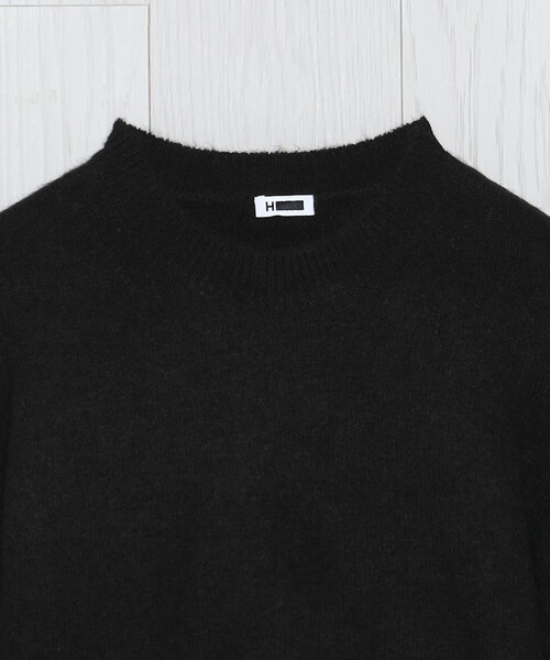H　BEAUTY&YOUTH UNITED ARROWS（エイチビューティーアンドユースユナイテッドアローズ）の「＜H＞モッサ ドルマンスリーブ ニットプルオーバー（ニット/セーター・レディース・ブラック/ライトブルー・FREE）」の13枚目の写真
