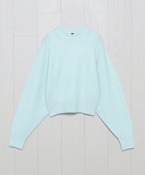 H　BEAUTY&YOUTH UNITED ARROWS（エイチビューティーアンドユースユナイテッドアローズ）の「＜H＞モッサ ドルマンスリーブ ニットプルオーバー（ニット/セーター・レディース・ブラック/ライトブルー・FREE）」の17枚目の写真