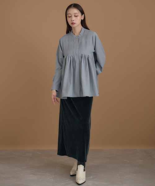 KATHARINE ROSS(キャサリンロス)の「【Pillini/ピリーニ】タック&ギャザーブラウス(シャツ/ブラウス・レディース・ブルー/ブラック/アイボリー/モカ・MEDIUM/LARGE)」の11枚目の写真