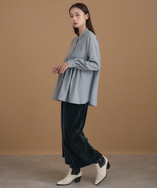 KATHARINE ROSS(キャサリンロス)の「【Pillini/ピリーニ】タック&ギャザーブラウス(シャツ/ブラウス・レディース・ブルー/ブラック/アイボリー/モカ・MEDIUM/LARGE)」の12枚目の写真