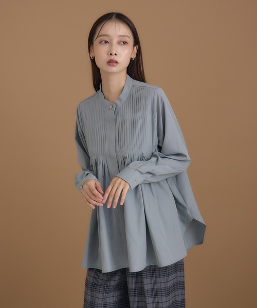 KATHARINE ROSS(キャサリンロス)の「【Pillini/ピリーニ】タック&ギャザーブラウス(シャツ/ブラウス・レディース・ブルー/ブラック/アイボリー/モカ・MEDIUM/LARGE)」の17枚目の写真
