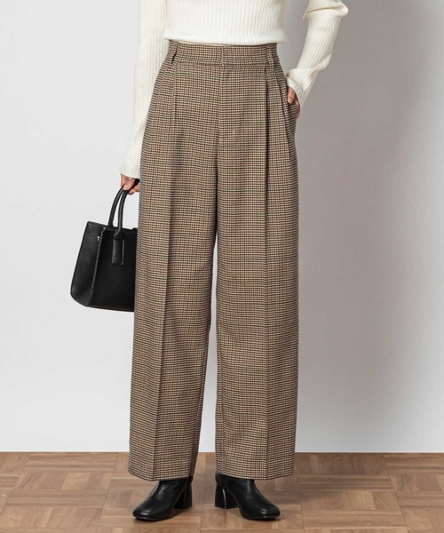 Right-on（ライトオン）の「【HONEYSUCKLE ROSE】ワイドストレートパンツ（その他パンツ・レディース・ブラウン/ダークグレー/ベージュ・XL/L/M）」の3枚目の写真