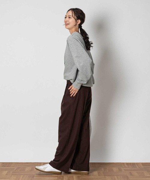 Right-on（ライトオン）の「【HONEYSUCKLE ROSE】ワイドストレートパンツ（その他パンツ・レディース・ブラウン/ダークグレー/ベージュ・XL/L/M）」の8枚目の写真