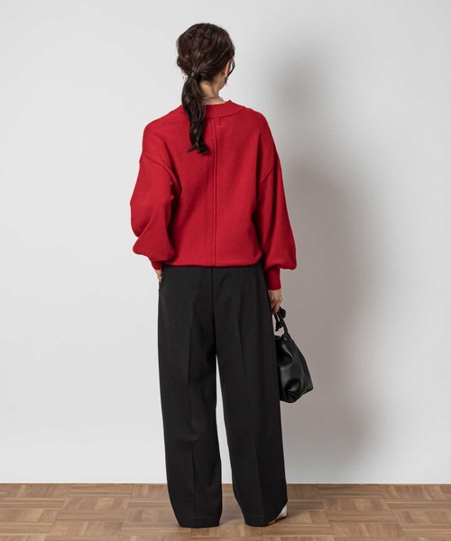 Right-on（ライトオン）の「【HONEYSUCKLE ROSE】ワイドストレートパンツ（その他パンツ・レディース・ブラウン/ダークグレー/ベージュ・XL/L/M）」の5枚目の写真