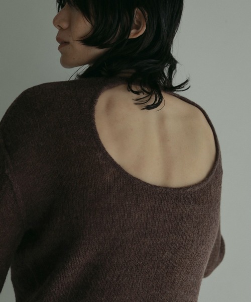 anuke（アンヌーク）の「Sheer Knit（ニット/セーター・レディース・サックスブルー/ブラウン/ライトグリーン・FREE）」の9枚目の写真