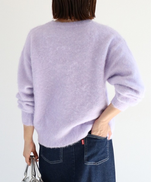 cepo（セポ）の「ウールブレンドクルーネックニット（ニット/セーター・レディース・ピンク/パープル/イエロー/オフホワイト/グリーン・M）」の11枚目の写真