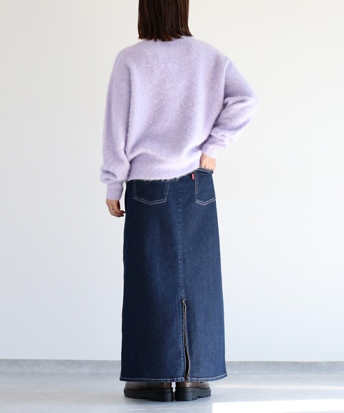 cepo（セポ）の「ウールブレンドクルーネックニット（ニット/セーター・レディース・ピンク/パープル/イエロー/オフホワイト/グリーン・M）」の16枚目の写真