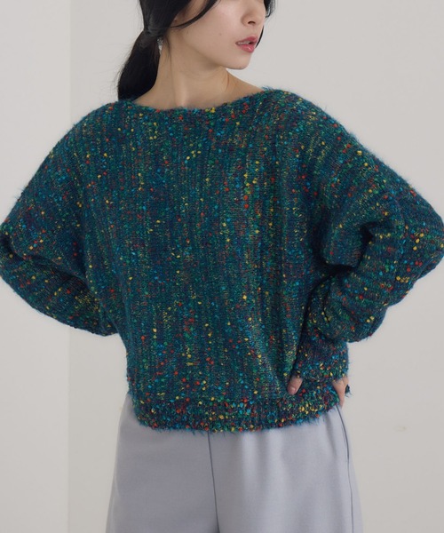 KATHARINE ROSS(キャサリンロス)の「【KATHARINE ROSS】4Gカラーネッププルオーバー(ニット/セーター・レディース・ネイビー/アイボリー・MEDIUM)」の2枚目の写真