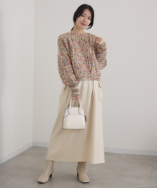 KATHARINE ROSS(キャサリンロス)の「【KATHARINE ROSS】4Gカラーネッププルオーバー(ニット/セーター・レディース・ネイビー/アイボリー・MEDIUM)」の5枚目の写真