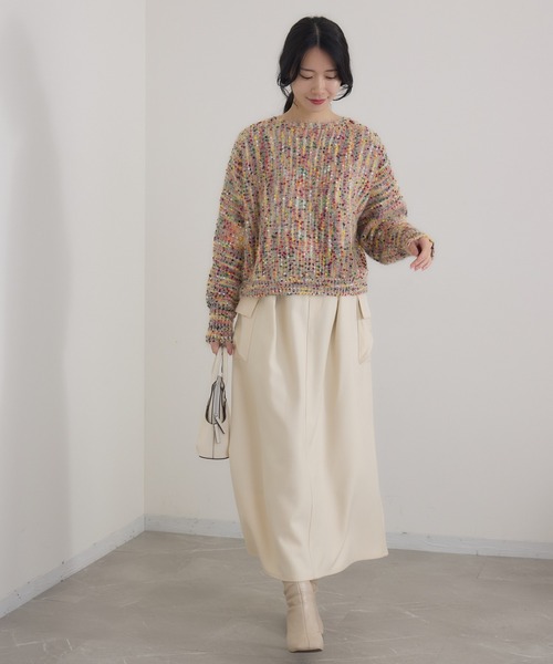 KATHARINE ROSS(キャサリンロス)の「【KATHARINE ROSS】4Gカラーネッププルオーバー(ニット/セーター・レディース・ネイビー/アイボリー・MEDIUM)」の6枚目の写真